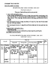 Đề kiểm tra học kỳ II môn Ngữ văn Lớp 12 - Năm học 2018-2019 - Trường THPT Võ Nhai